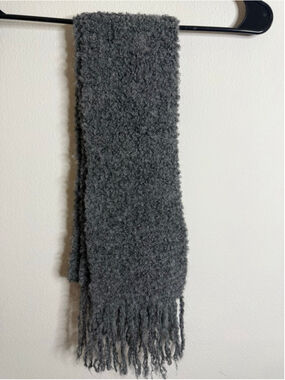 Women's Peruvian Link Gray Alpaca Scarf One Size